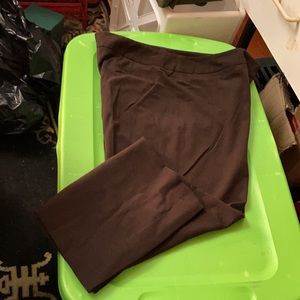 PANTS, Finished Seams Fabulous Fabric Dark Brown